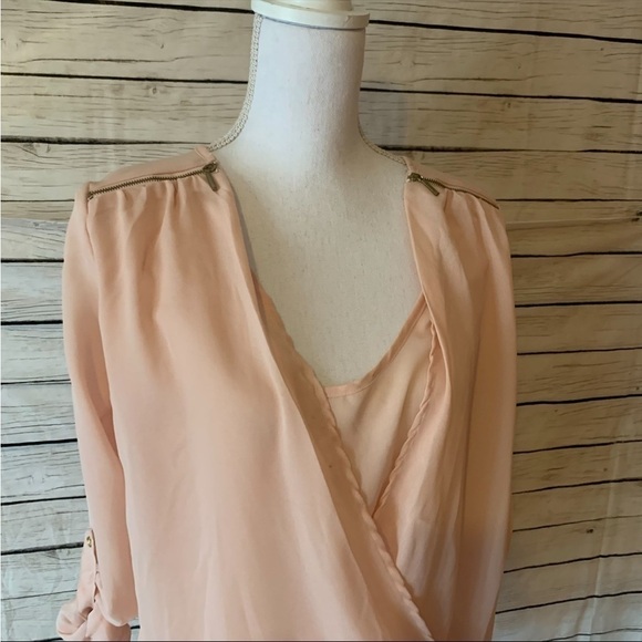 Indulge In Style Faux Wrap Blouse - Picture 3 of 13